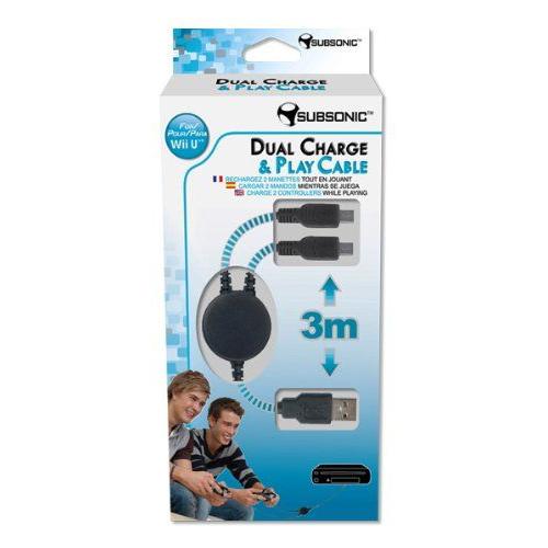 Dual Charge Play Cable Pour Wii U