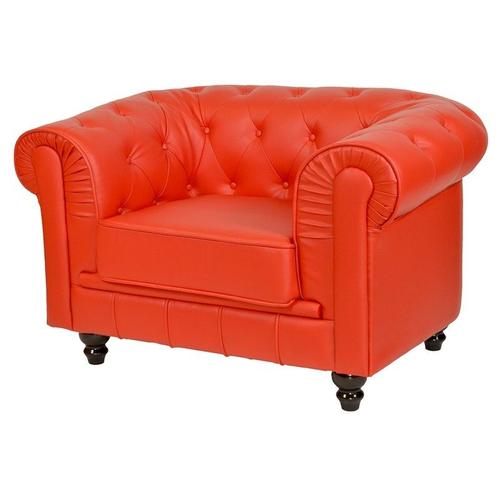 Fauteuil Rouge Chesterfield