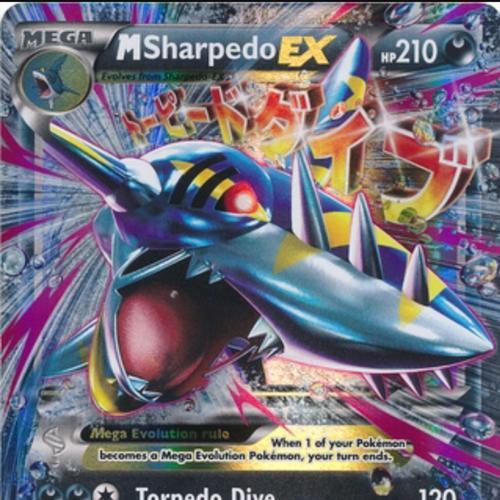 Sharpedo Ex Xy200 Grande Carte Pokemon En Anglais