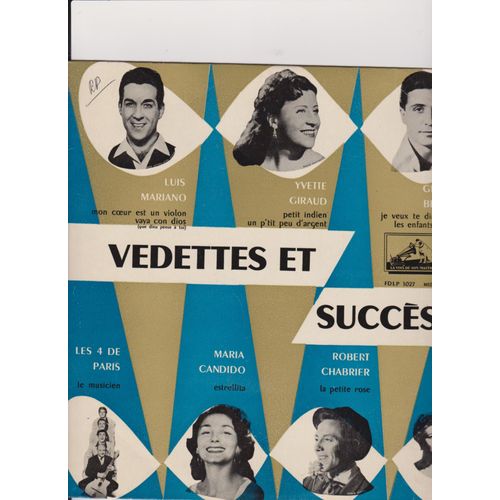 Vedettes Et Succès N°1 Mon Coeur Est Un Violon- Vaya Con Dios -Le Manège Aux Souvenirs- La Petite Rose- Estrellita -Le Musicien -Petit Indien-Un P'tit Peu D'argent -Je Veux Te Dire Adieu- Les Enfants