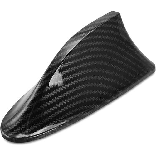 Antenne Voiture Requin, Fonction Radio De Voiture Daileron De Requin En Plastique, Antenne Universelle Pour Voiture, Aileron Voiture, Auto-Adhésif Imperméable, Motif En Fibre De Carbone Noire,1pc