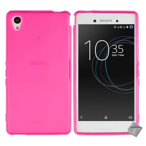 Housse Etui Coque Pochette Silicone Gel Fine Pour Sony Xperia Xa1 Ultra + Film Ecran - Rose