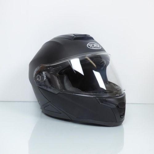 Casque Modulable Noir Mat Torx Neil 2 Taille Xs Visière Solaire Moto Scooter Mob