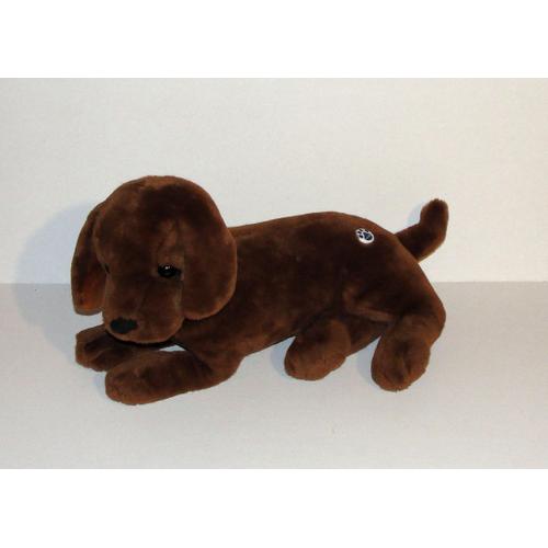 Peluche Chien Marron Nintendogs Interactif Sonore 33 Cm