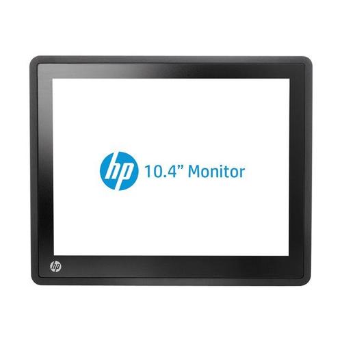 HP L6010 Retail Monitor - Écran LED - 10.4" - 1024 x 768 @ 60 Hz - TN - 300 cd/m² - 1000:1 - 25 ms - DVI-D, VGA, DisplayPort - haut-parleurs - HP noir