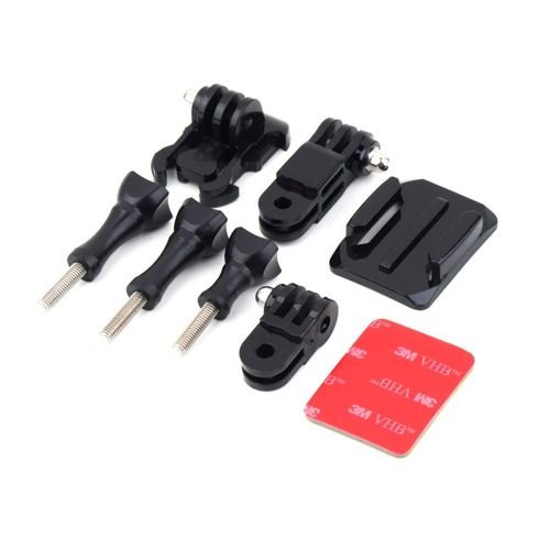 Casque d'ajustement d'accessoires Gopro Casque adhésif courbé Kit de montage latéral pour Gopro HD Hero 1 2 3 3+ Appareil photo Livraison gratuite