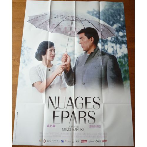 Nuages Épars De Mikio Naruse Avec Yuzi Kayama, Yoko Tsukasa - Affiche Originale De Film Format 120 X 160 Cm