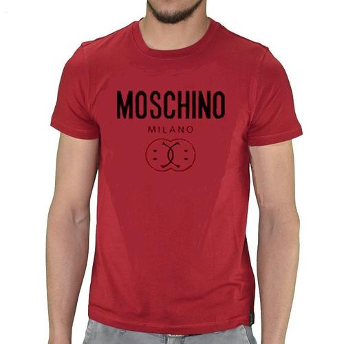 T Shirt Love Moschino Smiley Rouge