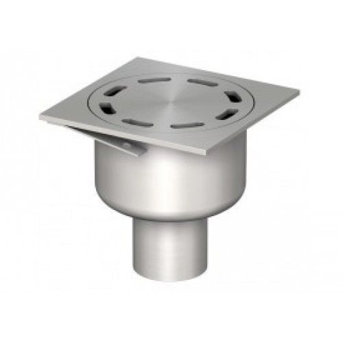Siphon inox - couverture brillante - Showerdrain Eko 200x200MM INOX 304 /verticale ACO