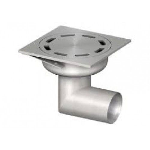 Siphon inox - couverture brillante - Showerdrain Eko 100x100MM INOX 304 / horizontale ACO
