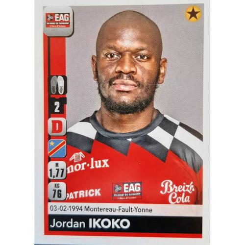 Jordan Ikoko 129 Guingamp Image Sticker Panini Foot France Ligue 1 2018 2019