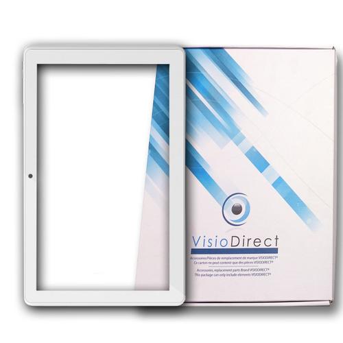 Visiodirect® Vitre Ecran Tactile Pour Archos 101d Neon 10.1" Zp9193-101 Hxd-1014a2 Blanc