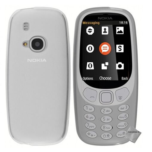 Housse Silicone Gel Diamant Pour Nokia 500 - Blanc - Neuf