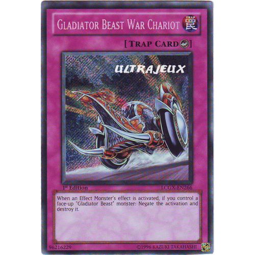 Yu-Gi-Oh! - Lcgx-En266 - Gladiator Beast War Chariot - Secret Rare