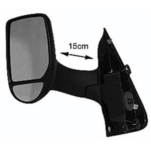 Rétroviseur Gauche Manuel Pour Ford Transit Mk6, 2000-2006, (Bras Long), Noir, Neuf