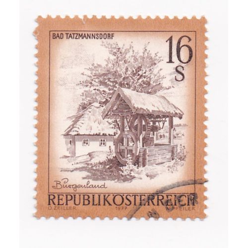 Timbre Autriche : Republik Österreich, Bad Tatzmannsdorf Bürgenland, 16 S