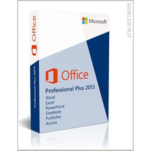 Microsoft Office 2013 Professionnel Français 32-/64 Bit 2 Pc Téléchargeable