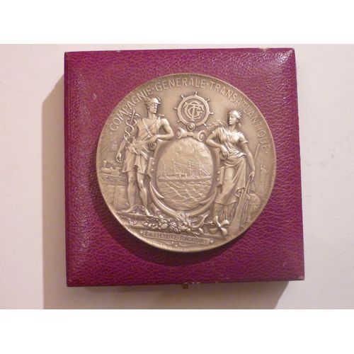 Compagnie Générale Transatlantique Argent Avec Coffret