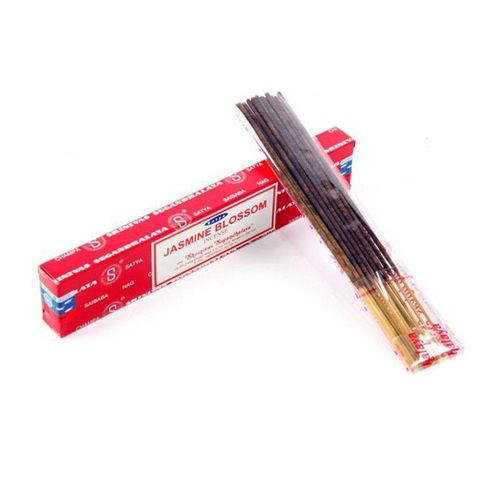 Bâtons Encens Satya Nag Champa 15g, Fleur De Jasmin - 1 Boite 15grs 