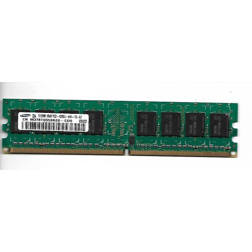 Samsung - Mémoire - 512 Mo - 1RX8 PC2-4200U-444-10-A1 REF: M378T6553BZ0
