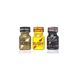 Lot Poppers Rush, Gold Rush, Super Rush 10 Ml