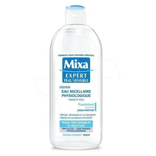 Mixa - Eau Micellaire Physiologique - Peaux Très Sensibles & Réactives - 400ml 