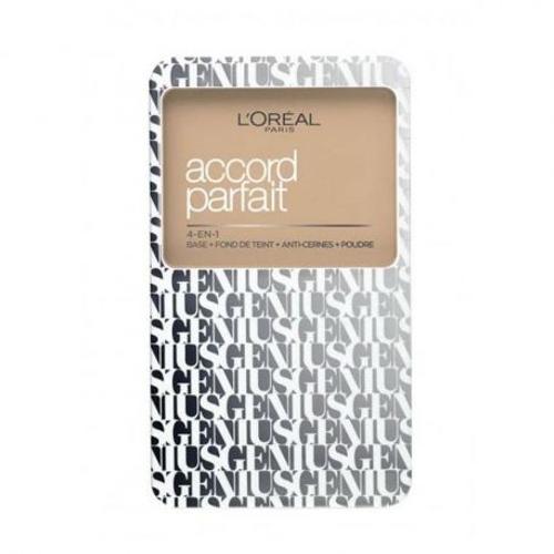 L'oréal Paris Make Up Designer - Accord Parfait Genius Compact 4 En 1 - 3d Beige Doré 