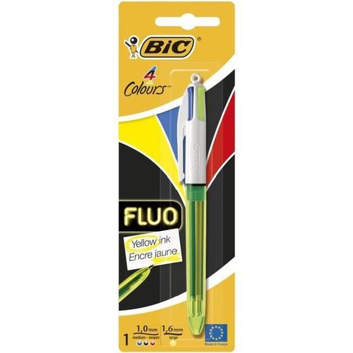 Bic Stylo-Bille 4 Colours Fluo X1