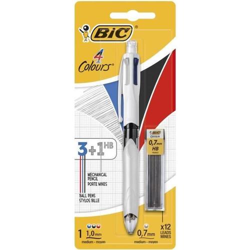 Bic Stylo-Bille 4 Colours Multifonction X1 + Leads