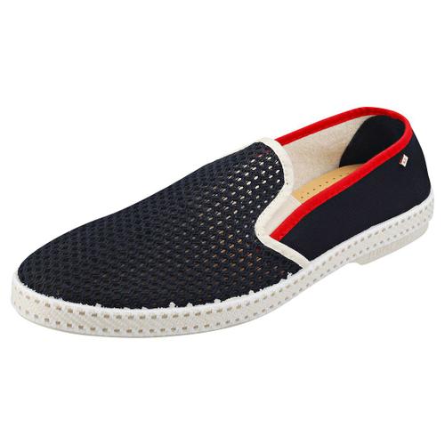 Rivieras Classic Match Chaussures Espadrille Marine Rouge Blanc