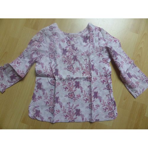 Tunique Lisa Rose Coton 4 Ans Rose