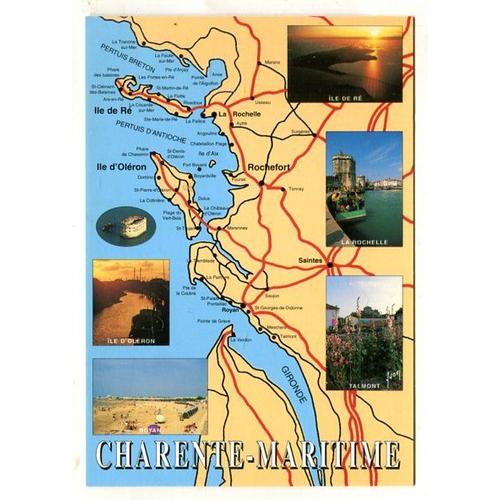 Carte Postale - Carte De Charente-Maritime - 17