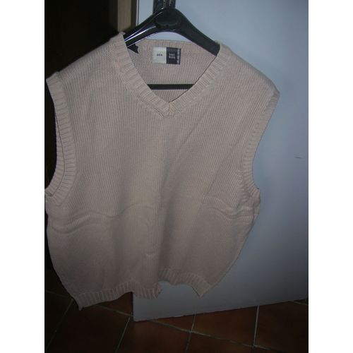 Débardeur Zara Coton L Beige