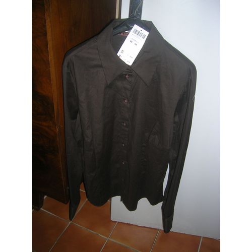 Chemise We Manches Longues Coton 46 Marron