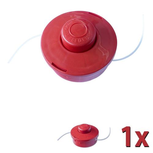 Nemaxx FS2 bobine avec jog automatique double cordon de tête coupe de tonte accessoires fil nylon rouleau Bobine de rechange pour débroussailleuse - rouge