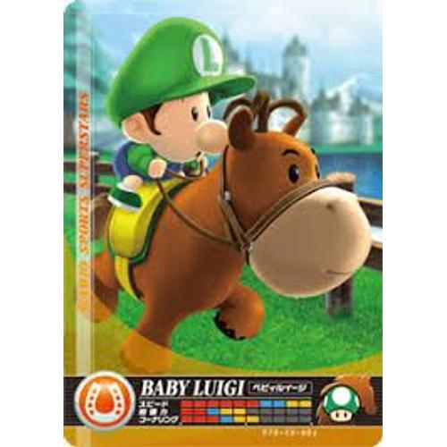 Carte Amiibo Mario Sport Superstars Baby Luigi Cheval