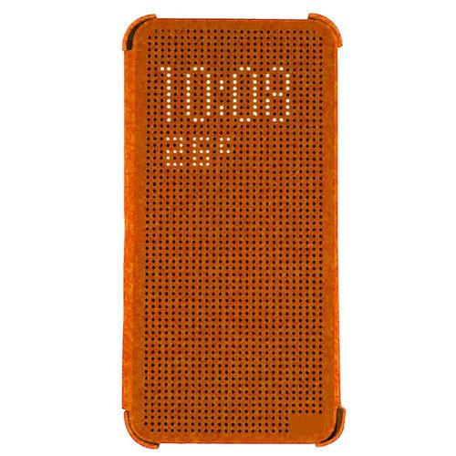 Coque Case Htc Desire 626 Orange Dot View Design Silicone Rigide (Tpu)