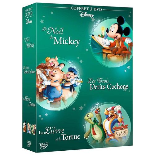 Le Noël De Mickey + Les Trois Petis Cochons + Le Lièvre Et La Tortue - Pack