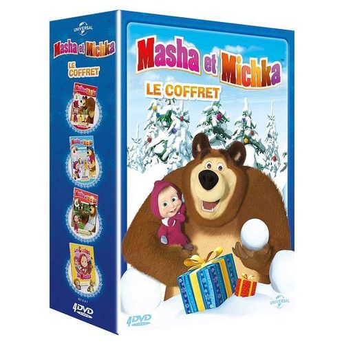 Masha Et Michka - Le Coffret : Les Rois Du Cirque + Graines D'artistes + La Journée Des Confitures + Le Petit Cheval Bossu