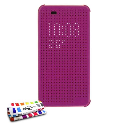 Coque Case Htc Desire 820 Violet Dot View Design Silicone Rigide (Tpu)