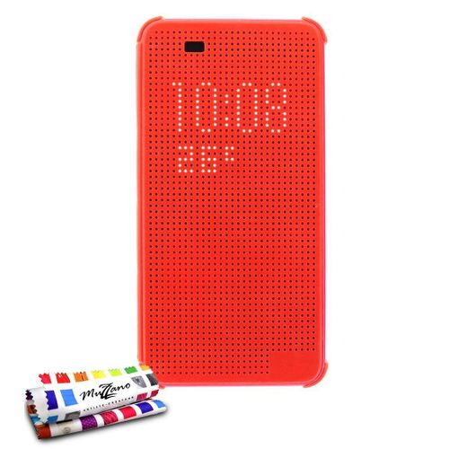 Coque Case Htc Desire 820 Rouge Dot View Design Silicone Rigide (Tpu)