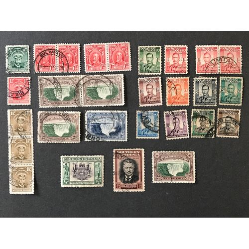 Zimbawe Rhodesie Du Sud 28 Timbres De 1924 A 1941