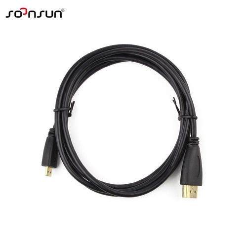 High Speed ??1.5m Male to Male Câble HDMI à Micro HDMI Câble de convertisseur M / M pour Gopro Hero 4/3/3 plus Xiaomi yi Camera