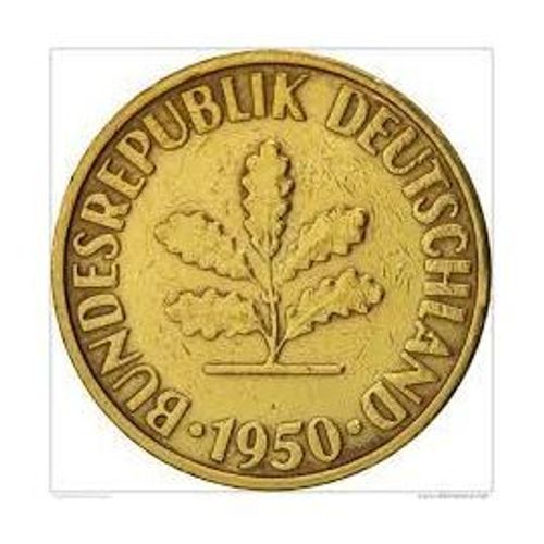 Pièce De 10 Pfennig De 1950