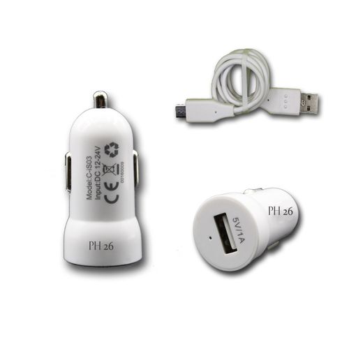 Chargeur Voiture Allume-Cigare Car Charger 1x Usb 1000ma (+Câble Offert) Pour Sfr Starshine