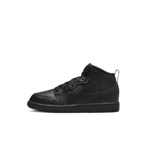 Chaussure Jordan 1 Mid Pour Jeune Enfant Noir 640734s093