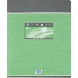 Cahier Grands carreaux 210 x 297 mm Polypro Vert 96 pages CONQUERANT  Scolaires