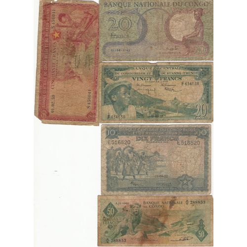 Lot Billet Afrique Congo
