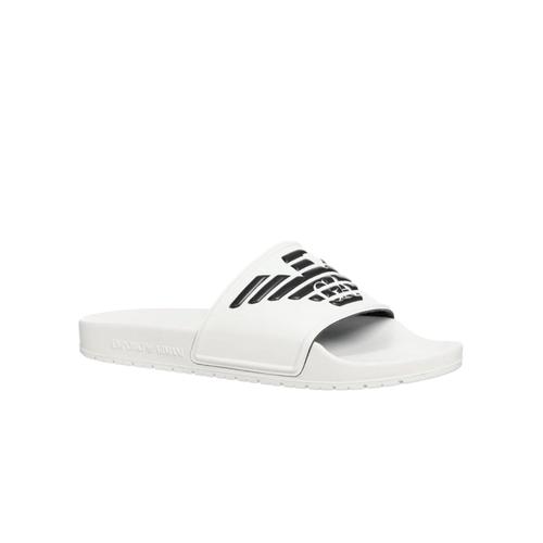 Claquette Emporio Armani Ga Eagle Homme Blanc - 39