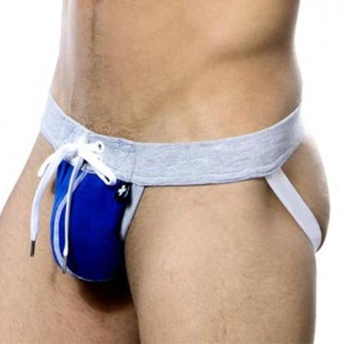 Andrew Christian - 9951 - Jockstrap Football Jock - Bleu - Taille S